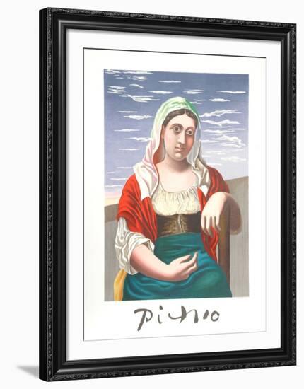 Italienne d'Apres Une Photographie-Pablo Picasso-Framed Collectable Print