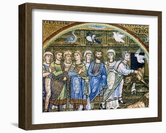 Italiy. Venice. Saint Mark's Basilica. Noah's Ark. Mosaic. 12th-14th Centuries-null-Framed Giclee Print