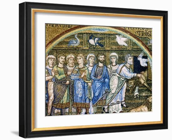 Italiy. Venice. Saint Mark's Basilica. Noah's Ark. Mosaic. 12th-14th Centuries-null-Framed Giclee Print