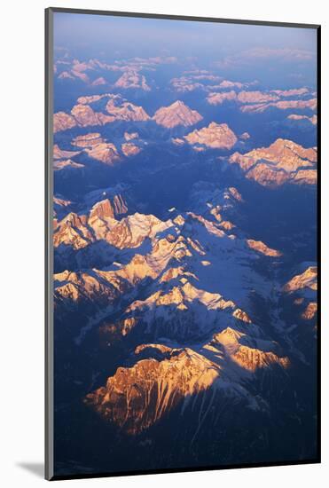 Italy, Alps. Aerial View of Alps.-Ken Scicluna-Mounted Photographic Print