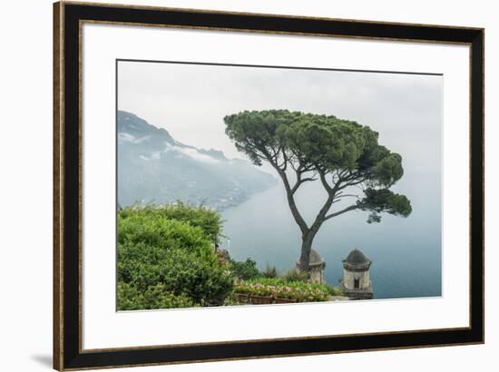 Italy, Amalfi Coast, Ravello, view of Coastline from Villa Rufolo-Rob Tilley-Framed Premium Photographic Print