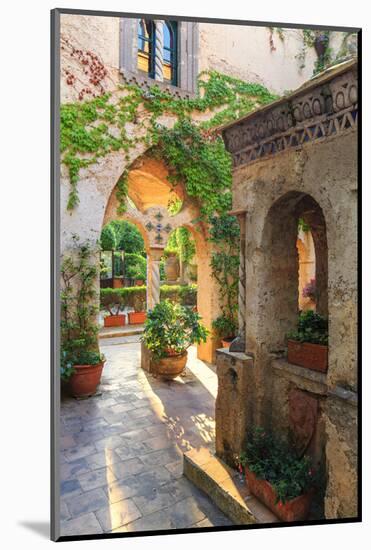 Italy, Amalfi Coast, Ravello, Villa Rufolo. Cloister-Francesco Iacobelli-Mounted Photographic Print