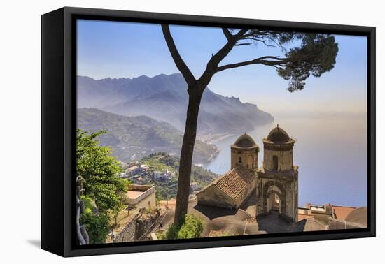 Italy, Amalfi Coast, Ravello, Villa Rufolo-Francesco Iacobelli-Framed Premier Image Canvas