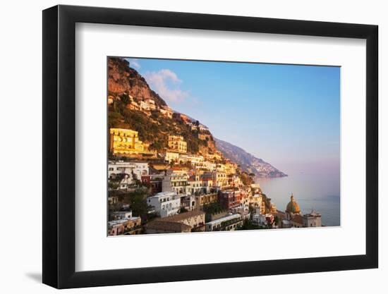 Italy, Amalfi Coast, Salerno Province. View of Positano.-Ken Scicluna-Framed Photographic Print