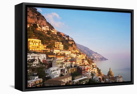 Italy, Amalfi Coast, Salerno Province. View of Positano.-Ken Scicluna-Framed Premier Image Canvas