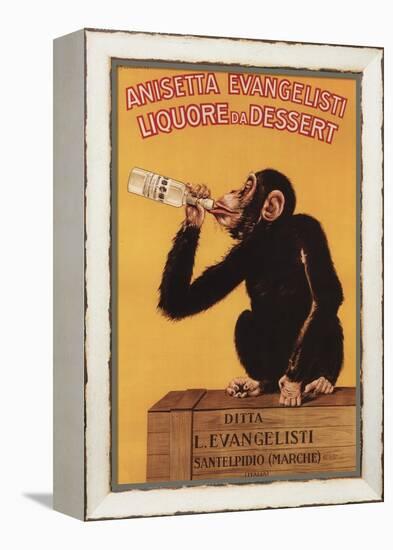 Italy - Anisetta Evangelisti Liquore da Dessert Promotional Poster-Lantern Press-Framed Stretched Canvas