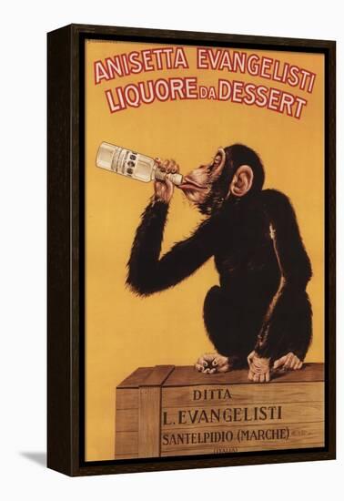Italy - Anisetta Evangelisti Liquore da Dessert Promotional Poster-Lantern Press-Framed Stretched Canvas