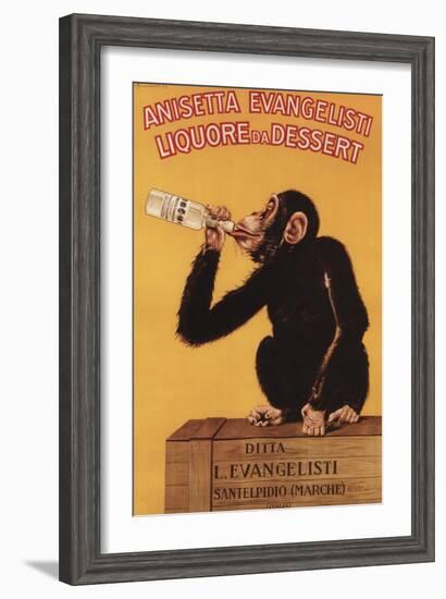 Italy - Anisetta Evangelisti Liquore da Dessert Promotional Poster-Lantern Press-Framed Art Print