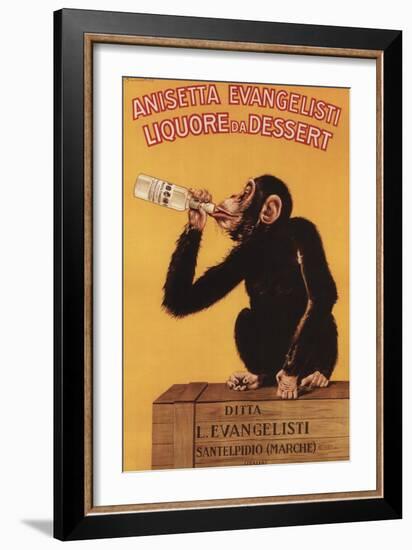 Italy - Anisetta Evangelisti Liquore da Dessert Promotional Poster-Lantern Press-Framed Art Print