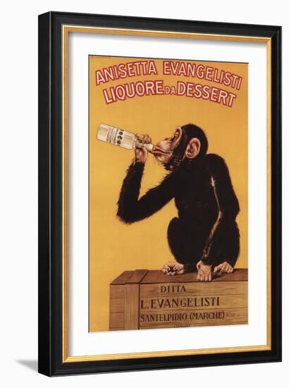 Italy - Anisetta Evangelisti Liquore da Dessert Promotional Poster-Lantern Press-Framed Art Print