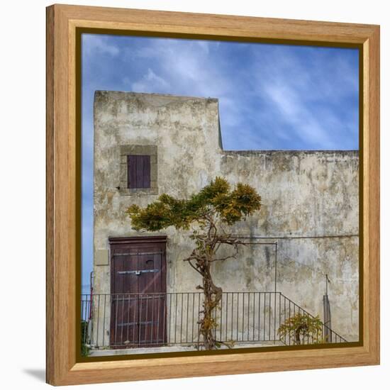 Italy, Apulia, Foggia, Vieste. Historic home in the town of Vieste.-Julie Eggers-Framed Premier Image Canvas