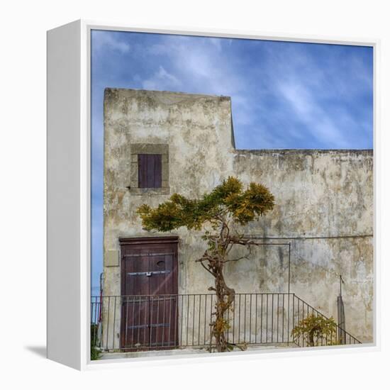 Italy, Apulia, Foggia, Vieste. Historic home in the town of Vieste.-Julie Eggers-Framed Premier Image Canvas