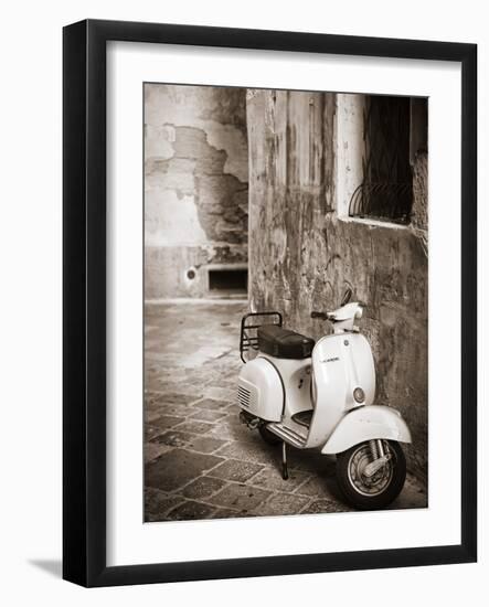 Italy, Apulia, Lecce District, Salentine Peninsula, Salento, Lecce, Vespa Scooter-Francesco Iacobelli-Framed Photographic Print