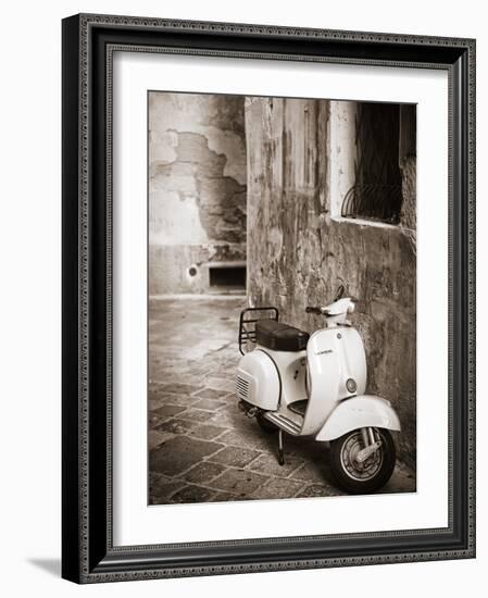 Italy, Apulia, Lecce District, Salentine Peninsula, Salento, Lecce, Vespa Scooter-Francesco Iacobelli-Framed Photographic Print