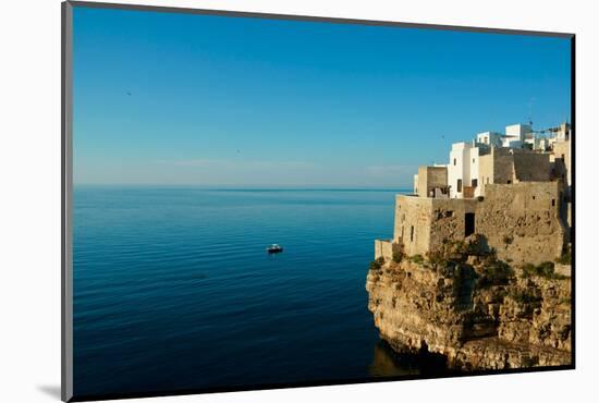 Italy, Apulia, Polignano a Mare. Old village over the cliff.-Michele Molinari-Mounted Photographic Print