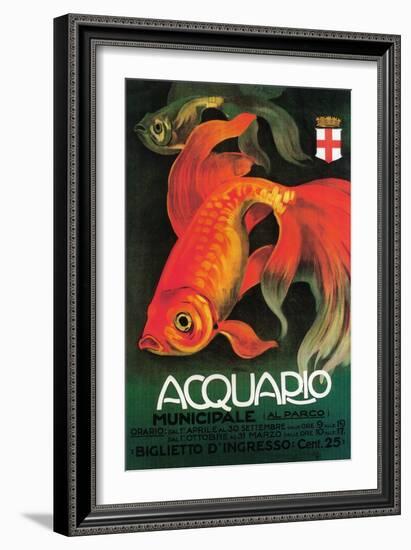 Italy - Aquarium & Municipal Park Promotional Poster-Lantern Press-Framed Art Print