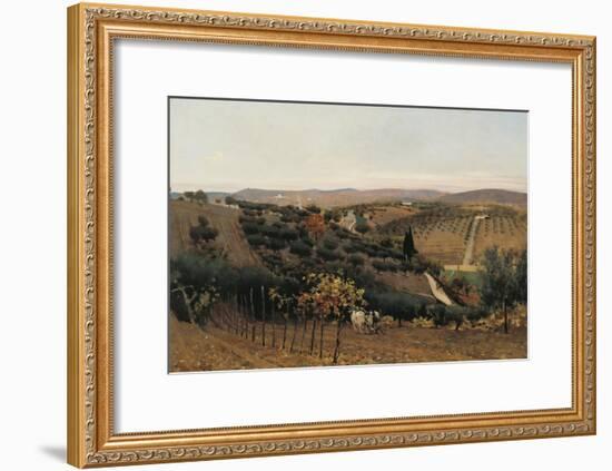 Italy, Autumn in the Countryside of Siena-null-Framed Giclee Print