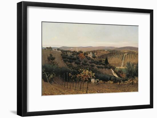 Italy, Autumn in the Countryside of Siena-null-Framed Giclee Print