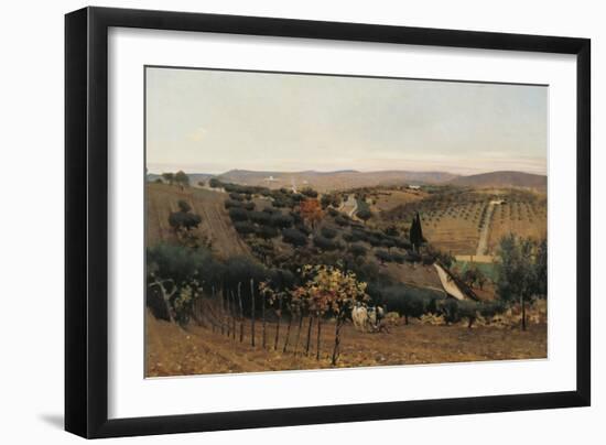 Italy, Autumn in the Countryside of Siena-null-Framed Giclee Print