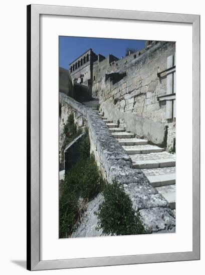 Italy, Basilicata, Matera, Sassi Rock-Cut Dwellings-null-Framed Giclee Print