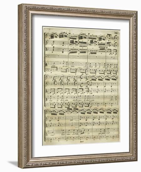 Italy, Bologna, Musical Score of the First Edition, Medea-null-Framed Giclee Print