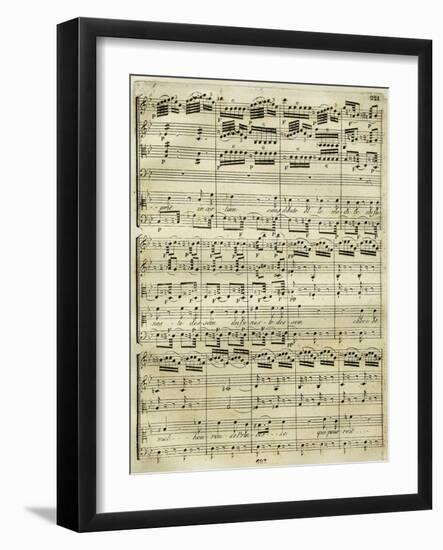 Italy, Bologna, Musical Score of the First Edition, Medea-null-Framed Giclee Print