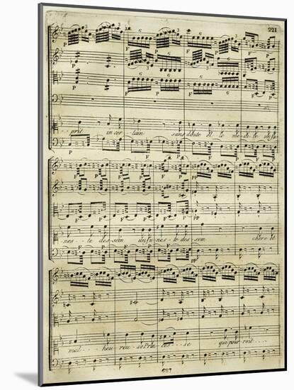 Italy, Bologna, Musical Score of the First Edition, Medea-null-Mounted Giclee Print