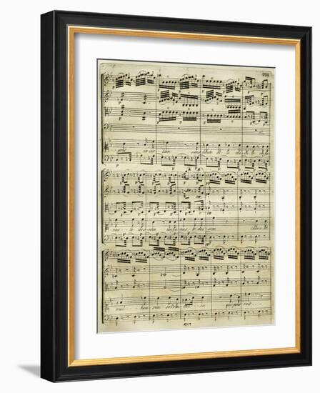 Italy, Bologna, Musical Score of the First Edition, Medea-null-Framed Giclee Print