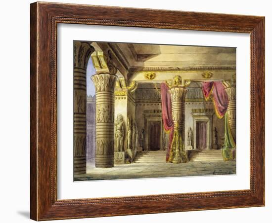 Italy, Bologna, Set Design for Nabucco-null-Framed Giclee Print