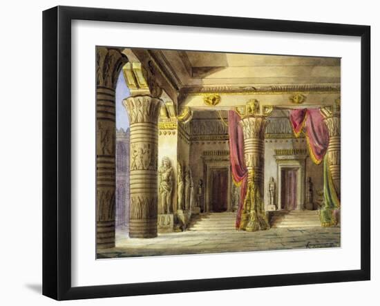 Italy, Bologna, Set Design for Nabucco-null-Framed Giclee Print