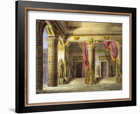 Italy, Bologna, Set Design for Nabucco-null-Framed Giclee Print