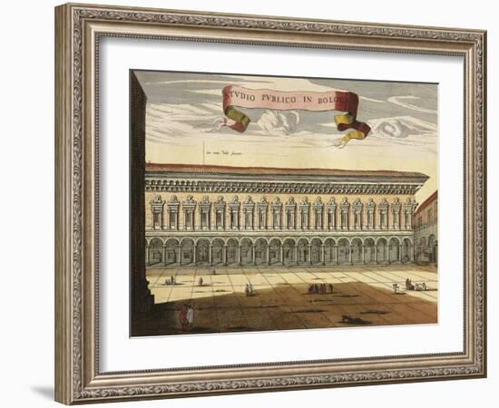 Italy, Bologna, View of the Public Study-null-Framed Giclee Print