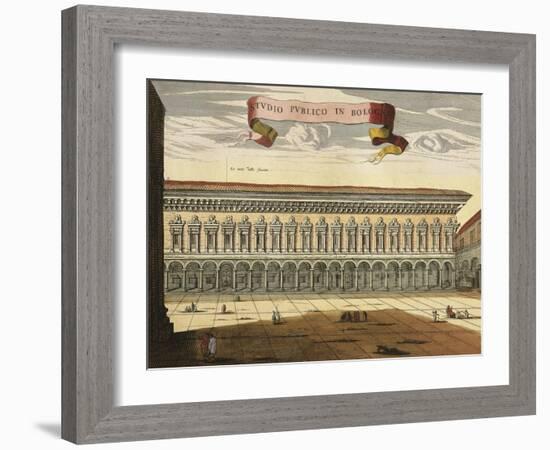 Italy, Bologna, View of the Public Study-null-Framed Giclee Print