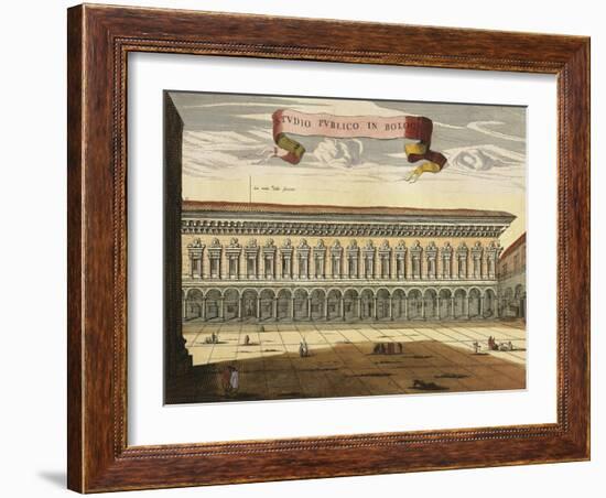 Italy, Bologna, View of the Public Study-null-Framed Giclee Print