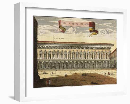 Italy, Bologna, View of the Public Study-null-Framed Giclee Print