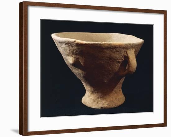 Italy, Bronze Age, Castelluccio Culture, Segesta Style Terracotta Vase from Sicily Region-null-Framed Giclee Print