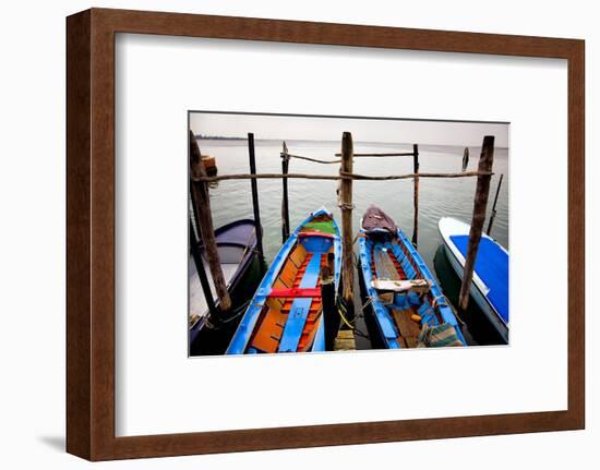 Italy, Burano. Moored boats.-Jaynes Gallery-Framed Photographic Print