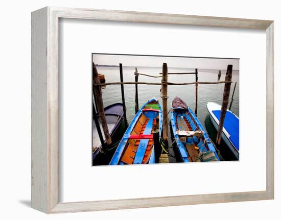 Italy, Burano. Moored boats.-Jaynes Gallery-Framed Photographic Print