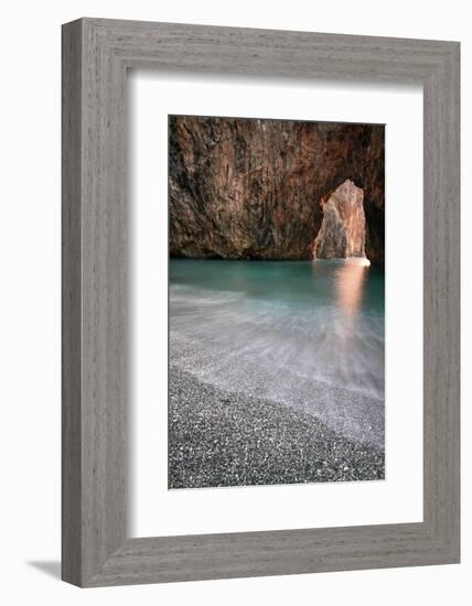 Italy, Calabria, Cedri Coast, Sunset at the Beach of Arcomagno-Alfonso Morabito-Framed Photographic Print