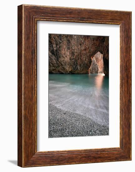 Italy, Calabria, Cedri Coast, Sunset at the Beach of Arcomagno-Alfonso Morabito-Framed Photographic Print