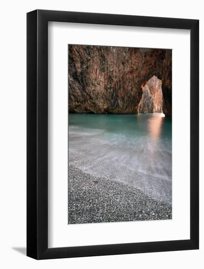 Italy, Calabria, Cedri Coast, Sunset at the Beach of Arcomagno-Alfonso Morabito-Framed Photographic Print