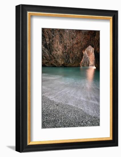 Italy, Calabria, Cedri Coast, Sunset at the Beach of Arcomagno-Alfonso Morabito-Framed Photographic Print