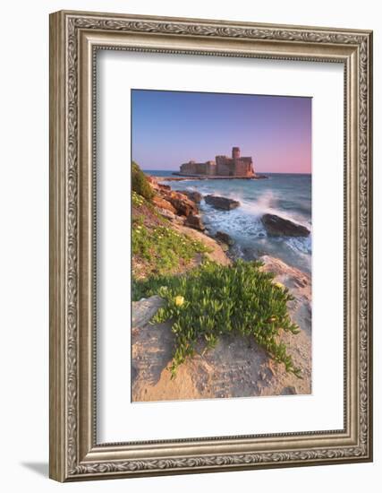 Italy, Calabria, Crotone, Sunset at Le Castella-Alfonso Morabito-Framed Photographic Print