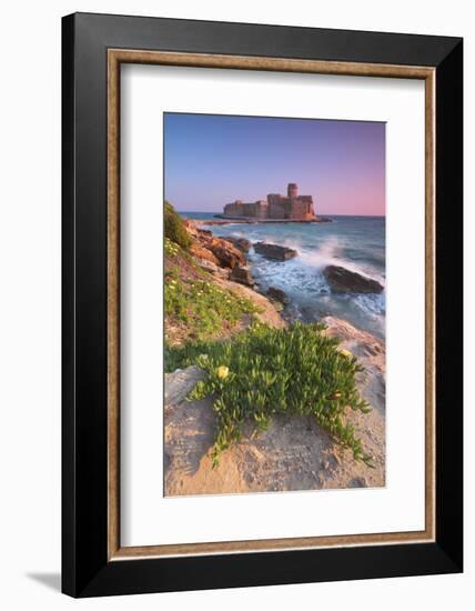 Italy, Calabria, Crotone, Sunset at Le Castella-Alfonso Morabito-Framed Photographic Print