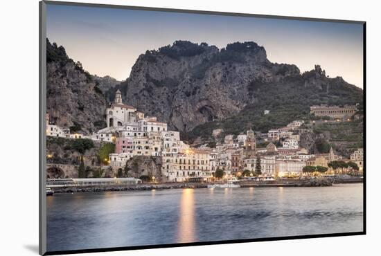 Italy, Campagnia, Amalfi Coast, Amalfi. The town of Amalfi.-Francesco Iacobelli-Mounted Photographic Print