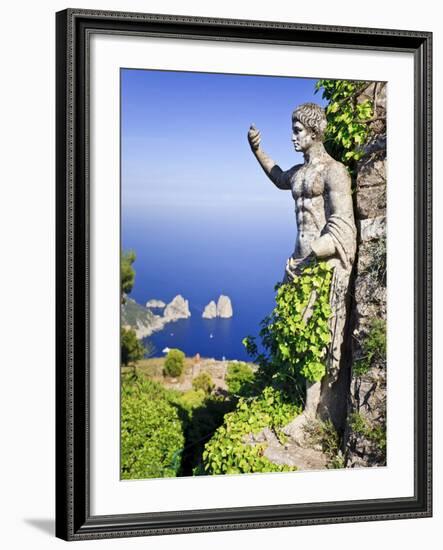 Italy, Campania, Napoli District, Anacapri, Solaro Mount, the Statue of Emperor Augustus, View from-Francesco Iacobelli-Framed Photographic Print