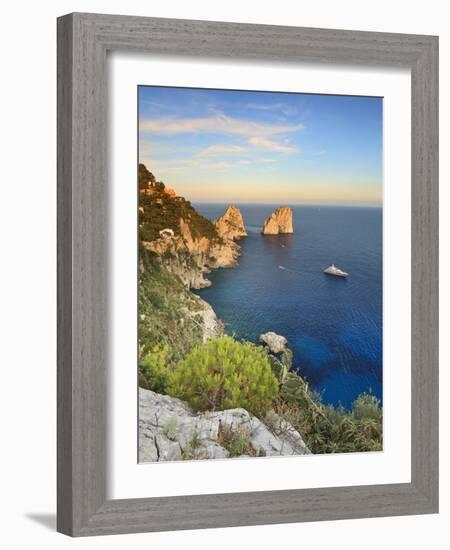 Italy, Campania, Napoli District, Capri, Faraglioni-Francesco Iacobelli-Framed Photographic Print