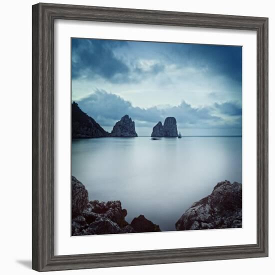 Italy, Campania, Napoli District, Capri, Faraglioni-Francesco Iacobelli-Framed Photographic Print