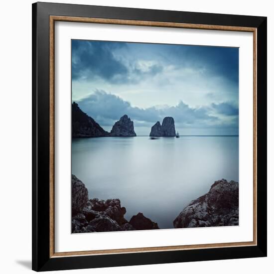 Italy, Campania, Napoli District, Capri, Faraglioni-Francesco Iacobelli-Framed Photographic Print