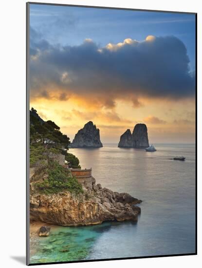 Italy, Campania, Napoli District, Capri, Faraglioni-Francesco Iacobelli-Mounted Photographic Print